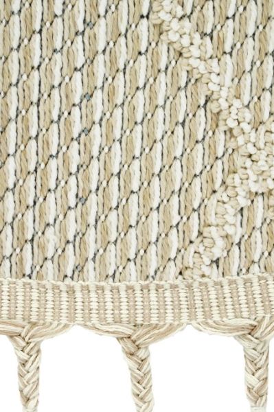 Eko Halı Soho SH 02 Beige Hav Toz Vermez Modern Bukle Makine Halısı Yuvarlak Yolluk Bej Mutfak Halısı