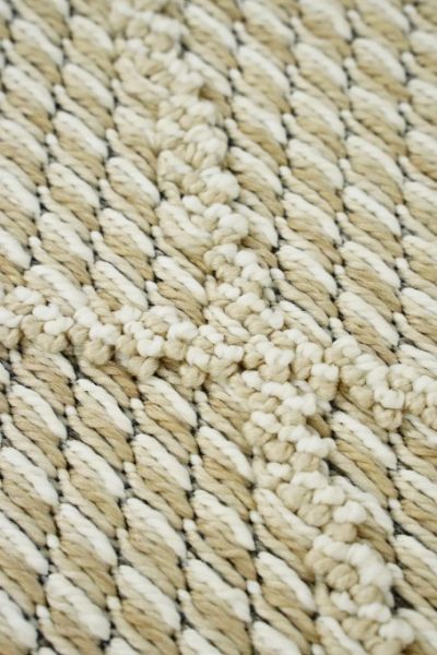 Eko Halı Soho SH 02 Beige Hav Toz Vermez Modern Bukle Makine Halısı Yuvarlak Yolluk Bej Mutfak Halısı