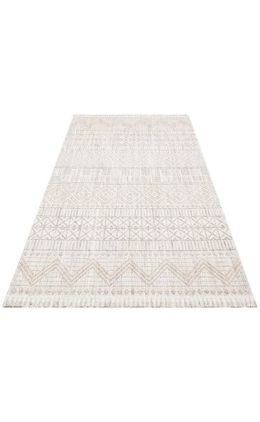 Eko Halı Cozy CZY 02 Grey Beige Bukle Hav Toz Vermez Modern Örgü Dokuma Makine Halısı