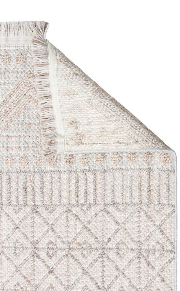 Eko Halı Cozy CZY 02 Grey Beige Bukle Hav Toz Vermez Modern Örgü Dokuma Makine Halısı