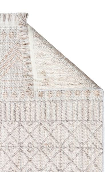 Eko Halı Cozy CZY 02 Grey Beige Bukle Hav Toz Vermez Modern Örgü Dokuma Makine Halısı