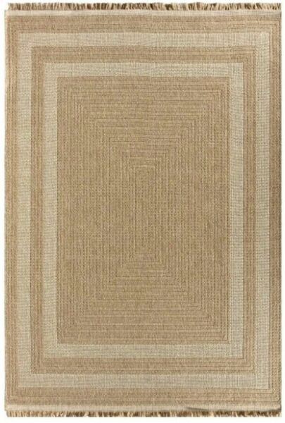 Seyran Halı 672 Bej İndia Modern Jüt Dokulu Modern Kahverengi Halı Hasır Model Yolluk 80x200