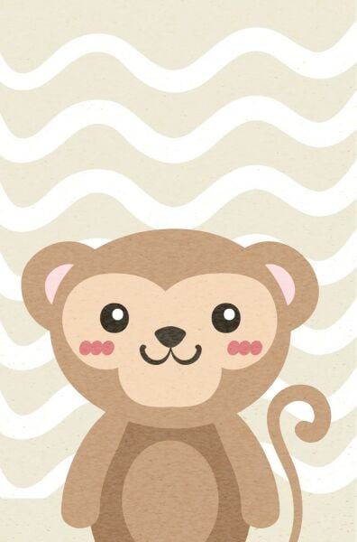 Cino 88 Kahve Krem Sevimli Ayıcık Çocuk Oyun Odası Halısı