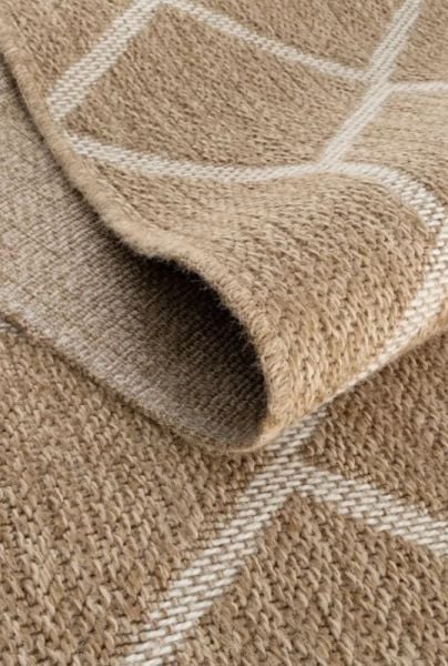 Seyran Halı 669 İndia Modern Jüt Dokulu Modern Kahverengi Halı Hasır Model Yolluk