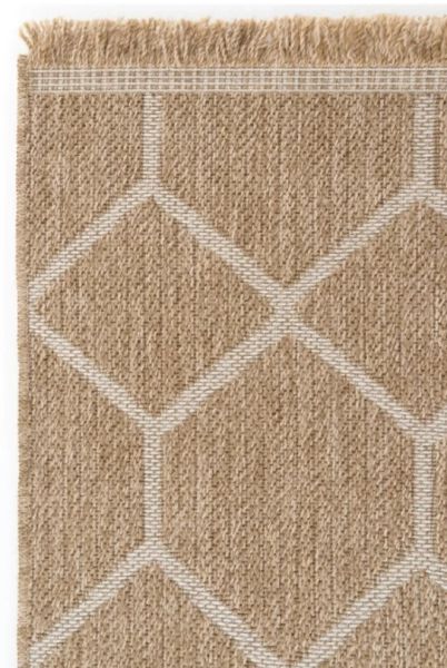 Seyran Halı 669 İndia Modern Jüt Dokulu Modern Kahverengi Halı Hasır Model Yolluk