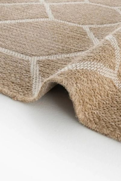 Seyran Halı 669 İndia Modern Jüt Dokulu Modern Kahverengi Halı Hasır Model Yolluk