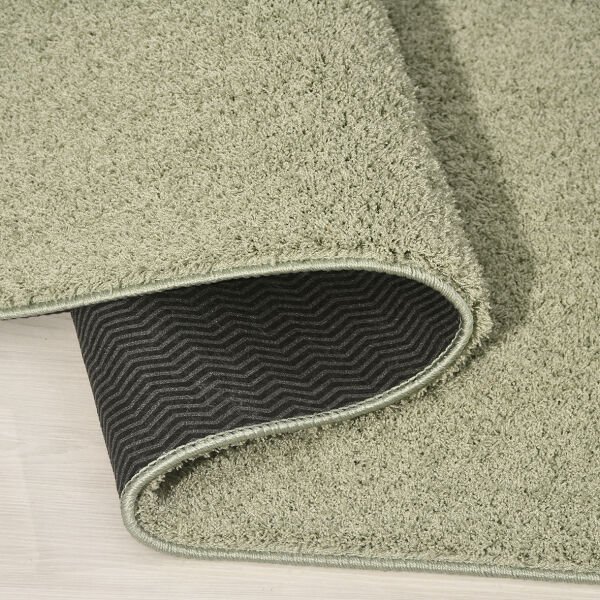 Crea Halı Maris MR014 Shaggy Halı Yumuşak Tüylü Kaymaz Taban Modern Yolluk Salon Halısı Yeşil My Crea Home