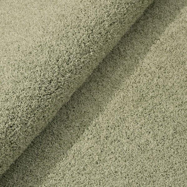 Crea Halı Maris MR014 Shaggy Halı Yumuşak Tüylü Kaymaz Taban Modern Yolluk Salon Halısı Yeşil My Crea Home