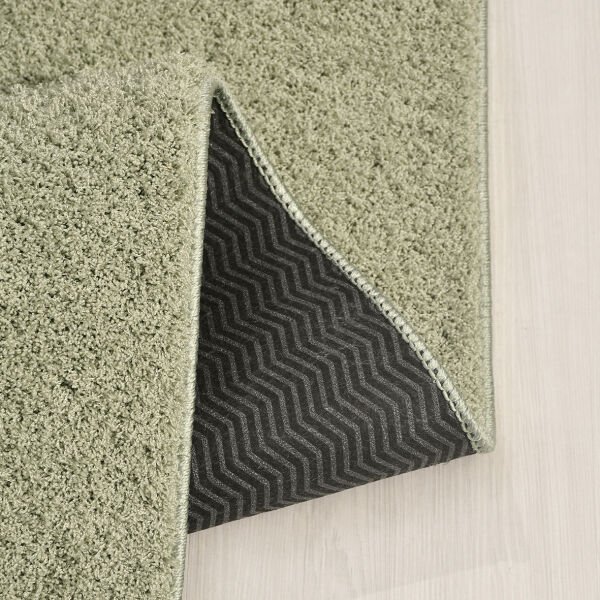 Crea Halı Maris MR014 Shaggy Halı Yumuşak Tüylü Kaymaz Taban Modern Yolluk Salon Halısı Yeşil My Crea Home