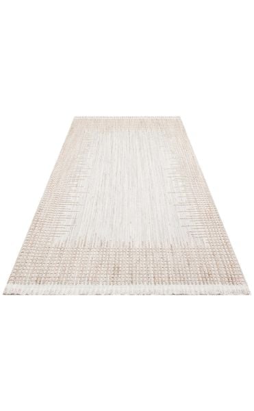 Eko Halı Cozy CZY 01 Grey Beige Bukle Hav Toz Vermez Modern Örgü Dokuma Makine Halısı