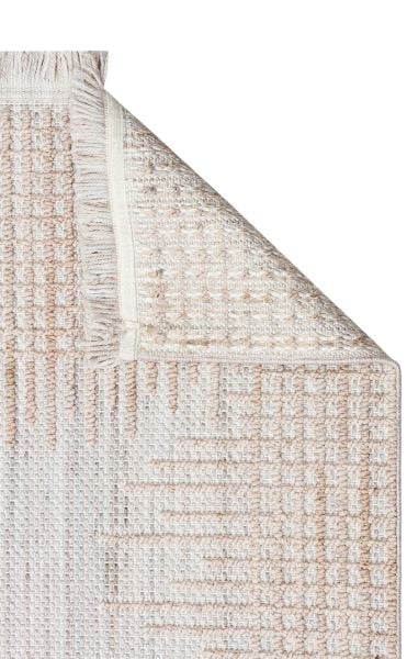 Eko Halı Cozy CZY 01 Grey Beige Bukle Hav Toz Vermez Modern Örgü Dokuma Makine Halısı