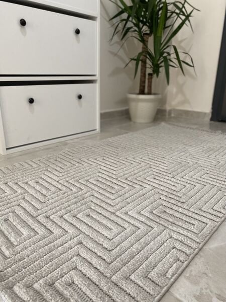 Seyran Halı Ruby 1150 Gri Hav Toz Vermez Modern Yumuşak Tuşeli Salon Halısı