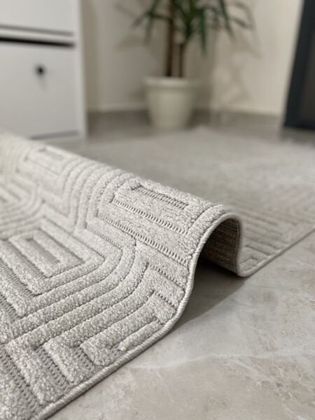 Seyran Halı Ruby 1150 Gri Hav Toz Vermez Modern Yumuşak Tuşeli Salon Halısı