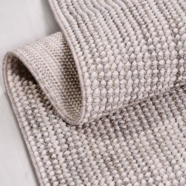 Crea Halı Pırıl PRLGRK Gri Bukle Dokuma Modern Salon Halısı Mutfak Halısı Dekoratif Koridor Halısı My Crea Home