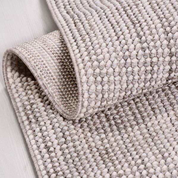 Crea Halı Pırıl PRLGRK Gri Bukle Dokuma Modern Salon Halısı Mutfak Halısı Dekoratif Koridor Halısı My Crea Home