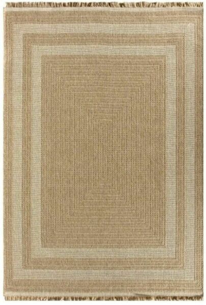 Seyran Halı 669 Beyaz İndia Modern Jüt Dokulu Modern Kahverengi Halı Hasır Model Yolluk 100x200