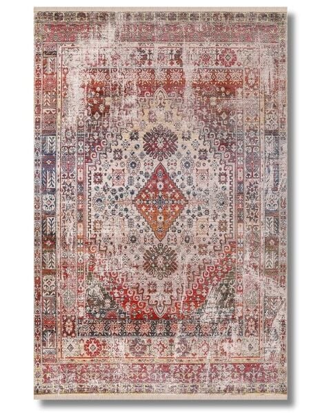 Drom Pamuk Dokuma Taban Makinede Yıkanabilen Kilim Kaymaz Şönil Renkli Otantik Halı