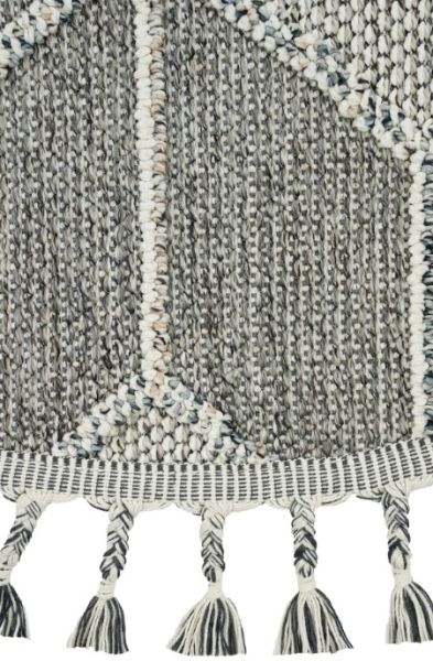 Eko Halı Soho SH 03 Grey Hav Toz Vermez Modern Bukle Makine Halısı Yuvarlak Yolluk Gri Mutfak Halısı
