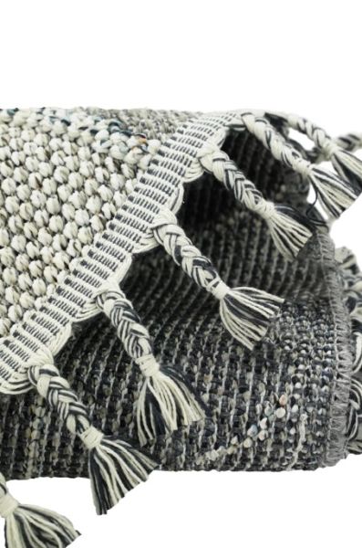 Eko Halı Soho SH 03 Grey Hav Toz Vermez Modern Bukle Makine Halısı Yuvarlak Yolluk Gri Mutfak Halısı