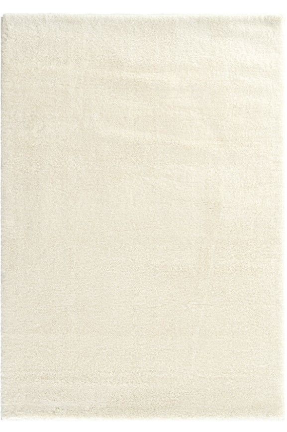 Eko Halı Lotto LT Plain White Yumuşak Dokulu Modern Hav Vermez Shaggy Halı