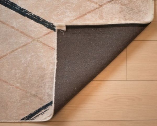 Halımax Dara 190 Yıkanabilir Kaymaz Dokuma Tabanlı Gri Çizgili Modern Halı