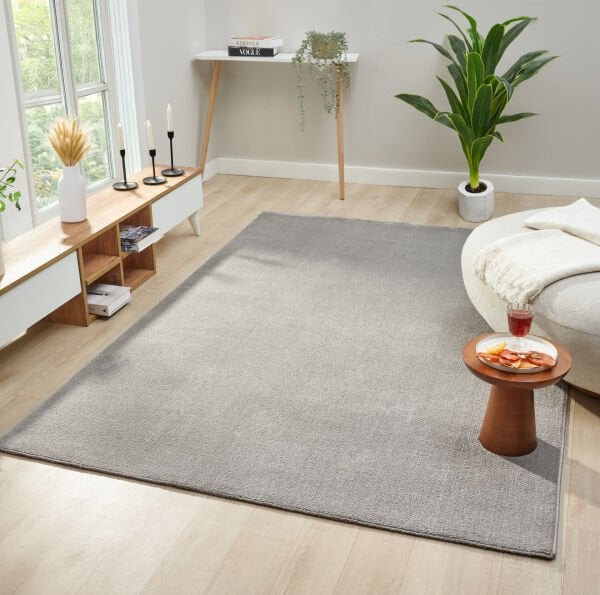 Seyran Halı Bali 4500 Gri Yumuşak Dokulu Halı Salon Mutfak Koridor Yolluk Dokuma Makine Halısı