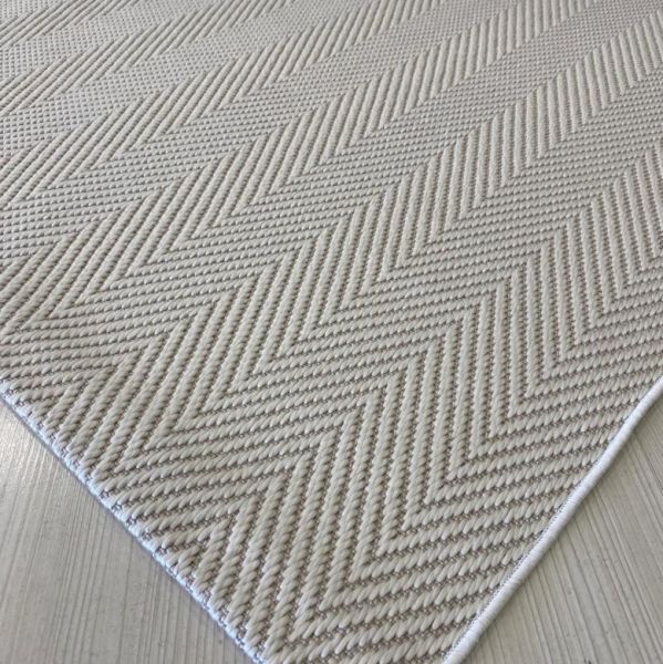 Reform Halı Elit Sisal 7354 Beyaz Sisal Halı Hav Toz Vermez Modern Salon Halısı Yolluk