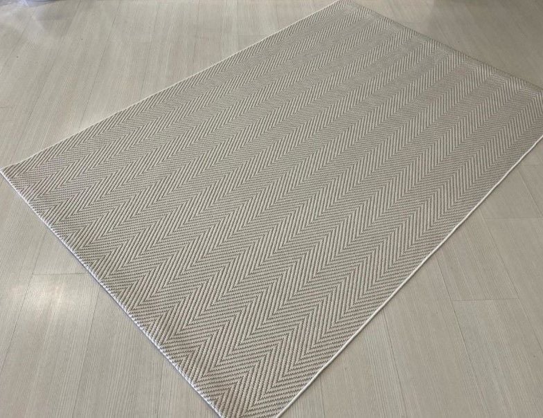 Reform Halı Elit Sisal 7354 Beyaz Sisal Halı Hav Toz Vermez Modern Salon Halısı Yolluk