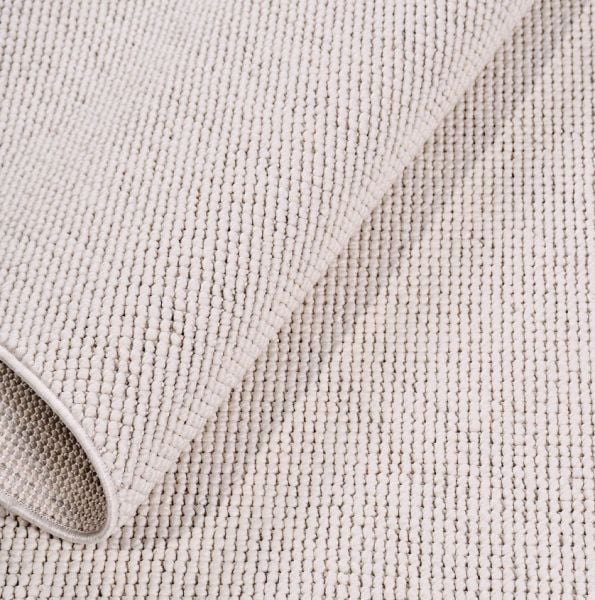 Crea Halı Pırıl PRLBYZK Beyaz Bukle Dokuma Modern Salon Halısı Mutfak Halısı Dekoratif Koridor Halısı My Crea Home