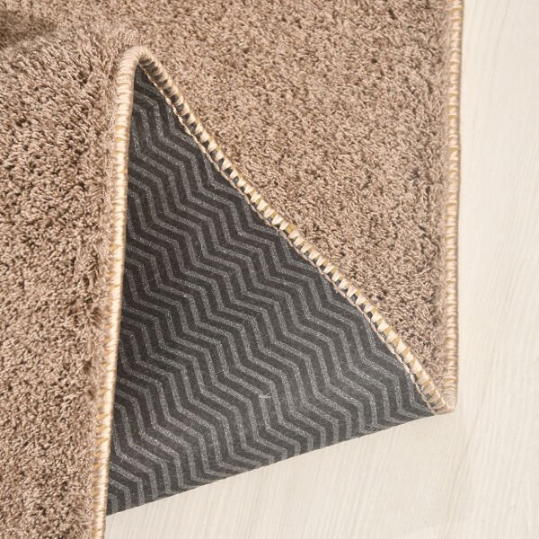 Crea Halı Maris MR080 Shaggy Halı Yumuşak Tüylü Kaymaz Taban Modern Yolluk Salon Halısı Kahverengi My Crea Home