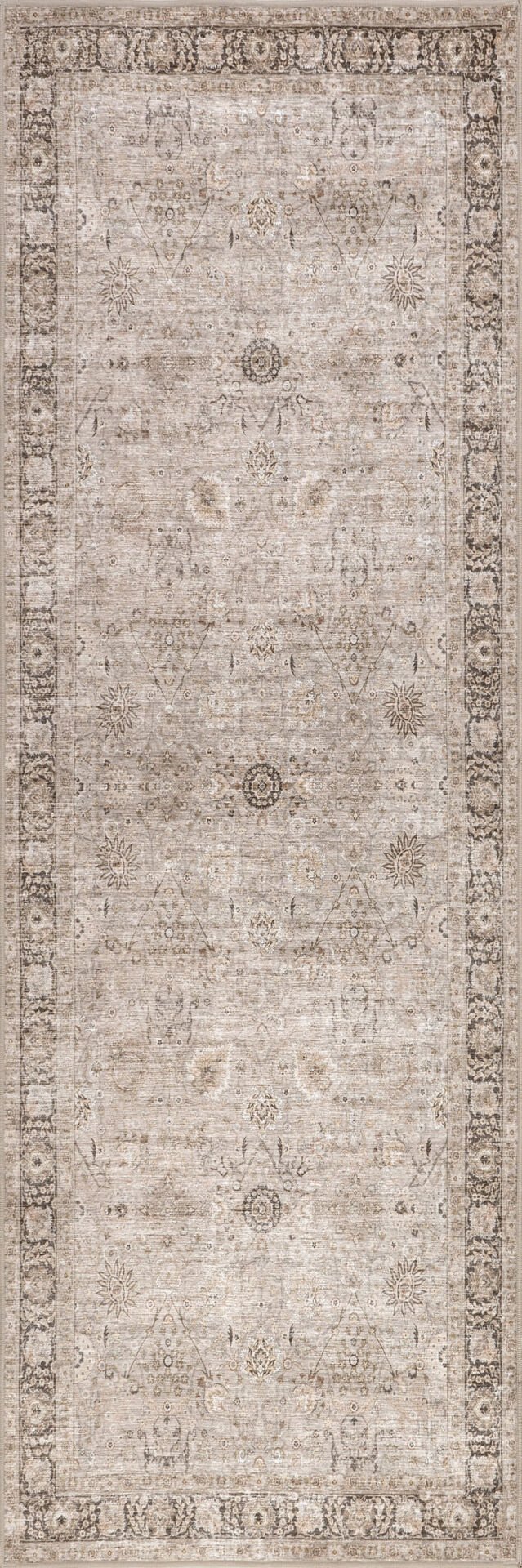 Atelier  505 Sage Green Eskitme Vintage Antre Hol Halısı Etnik Dokuma Otantik Özel Ölçü Yolluk Vintage Halı