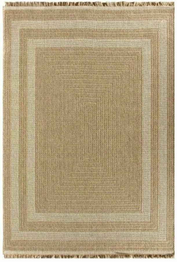 Seyran Halı 668 İndia Modern Jüt Dokulu Modern Kahverengi Halı Hasır Model Yolluk 80x200