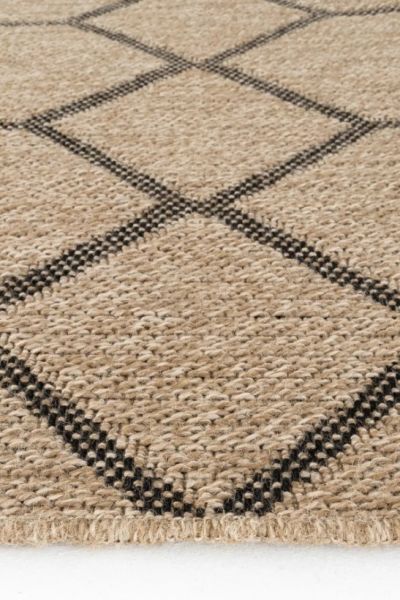 Seyran Halı 669 İndia Modern Jüt Dokulu Modern Kahverengi Halı Hasır Model Yolluk