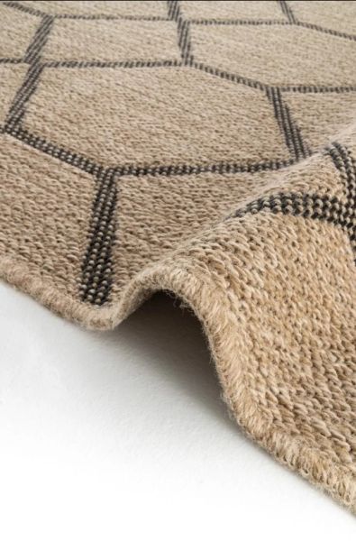 Seyran Halı 669 İndia Modern Jüt Dokulu Modern Kahverengi Halı Hasır Model Yolluk