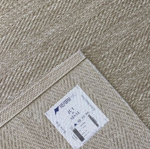 Reform Halı Elit Sisal 7353 K. Bej Sisal Halı Hav Toz Vermez Modern Salon Halısı Yolluk