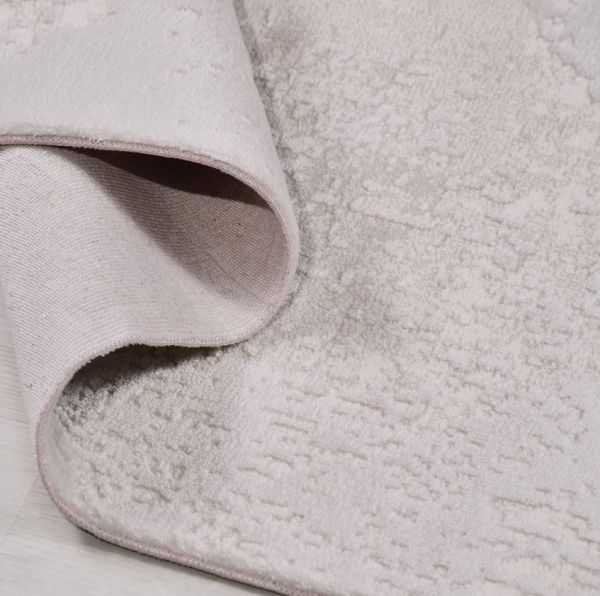 Crea Halı Etna EL04K Akrilik Dokuma Modern Klasik Beyaz Salon Halısı My Crea Home