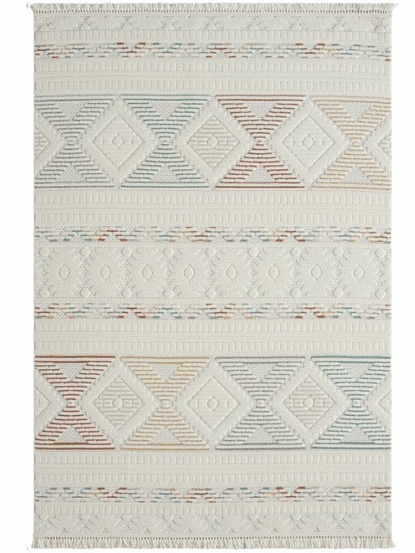 Seyran Halı Ruby 1151 Bej Multi Hav Toz Vermez Modern Yumuşak Tuşeli Salon Halısı