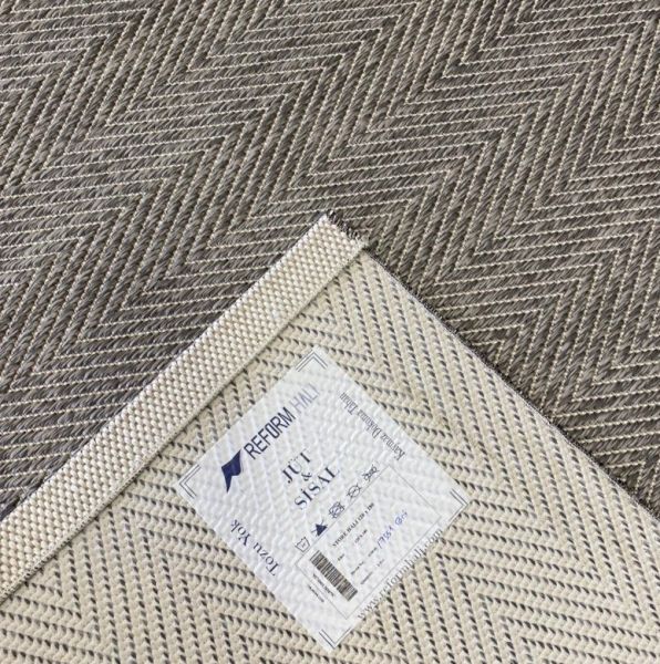 Reform Halı Elit Sisal 7351 Gri Sisal Halı Hav Toz Vermez Modern Salon Halısı Yolluk
