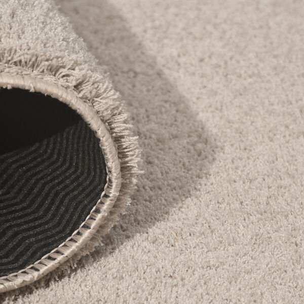 Crea Halı Maris MR109 Shaggy Halı Yumuşak Tüylü Kaymaz Taban Modern Yolluk Salon Halısı Silver Bej My Crea Home