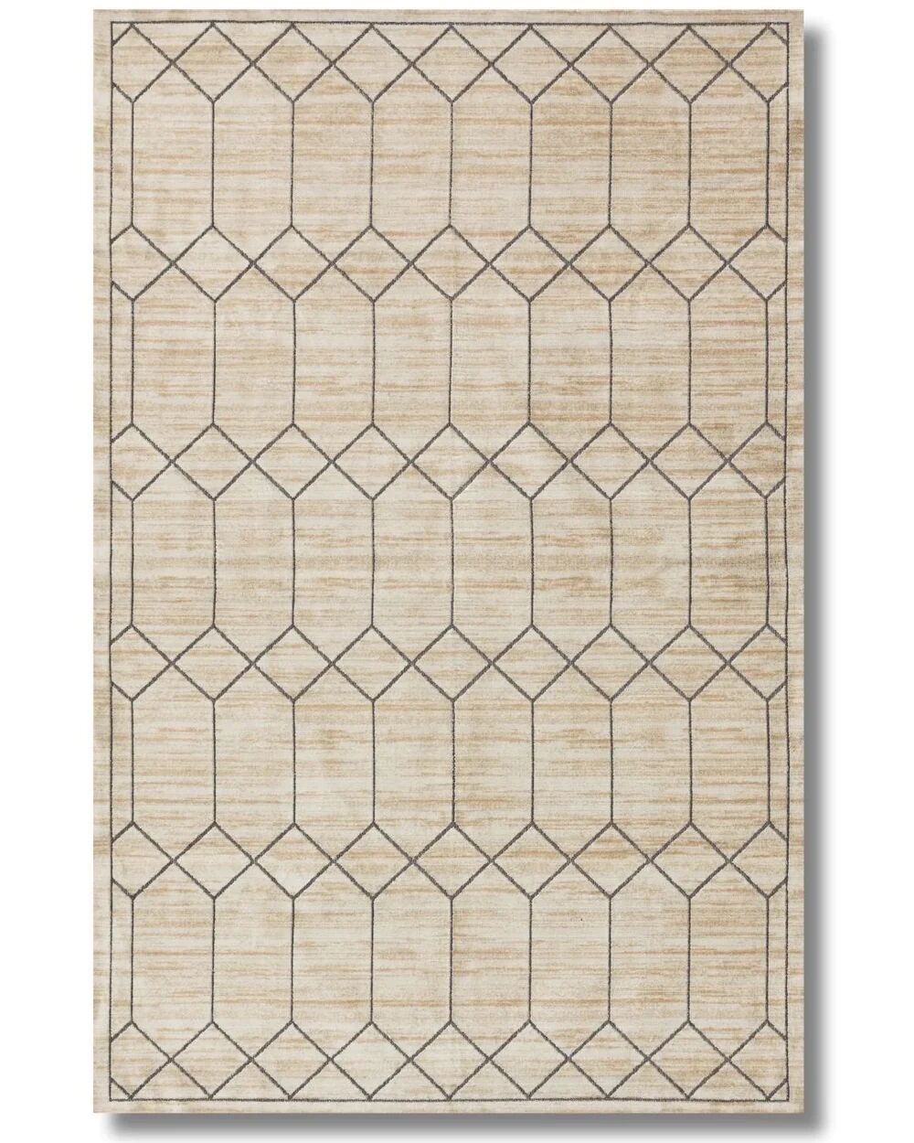 Drom Pamuk Dokuma Taban Makinede Yıkanabilen Kilim Kaymaz Şönil Geometrik Hal