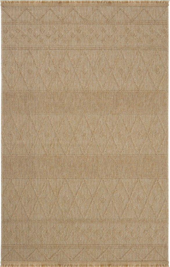 Seyran Halı Loopy 620 Bej Hasır Dokuma Modern Halı Jüt Dokulu Yolluk