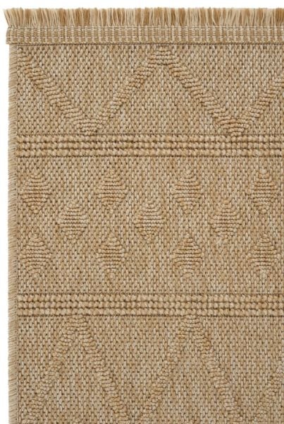 Seyran Halı Loopy 620 Bej Hasır Dokuma Modern Halı Jüt Dokulu Yolluk