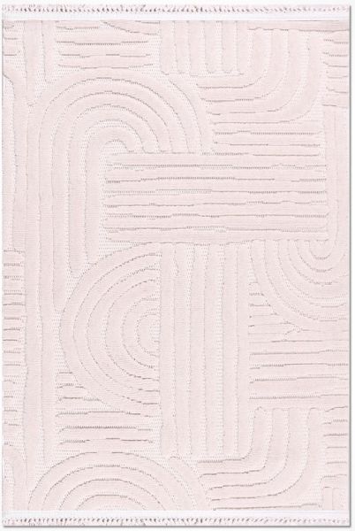 Crea Halı Tuana TY03K Beyaz Kabartmalı Modern Salon Halısı Mutfak Halısı Dekoratif Koridor Halısı My Crea Home