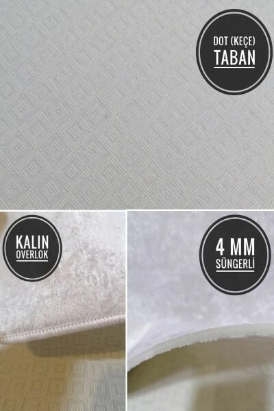 Kaymaz Taban Leke Tutmaz Yıkanabilir Kitchen Kırmızı Fame Mutfak Halısı
