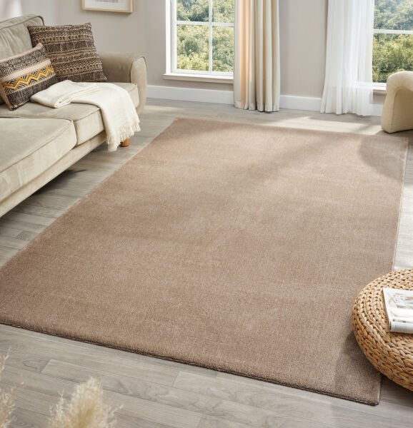 Seyran Halı Bali 4500 Vizon Yumuşak Dokulu Halı Salon Mutfak Koridor Yolluk Dokuma Makine Halısı