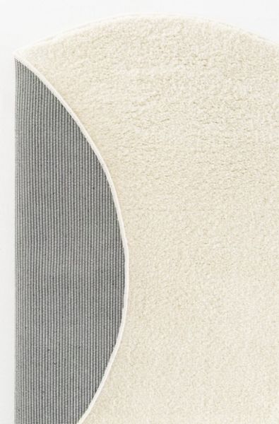 Eko Halı Lotto LT Plain Cream Yumuşak Dokulu Modern Hav Vermez Yuvarlak Shaggy Halı