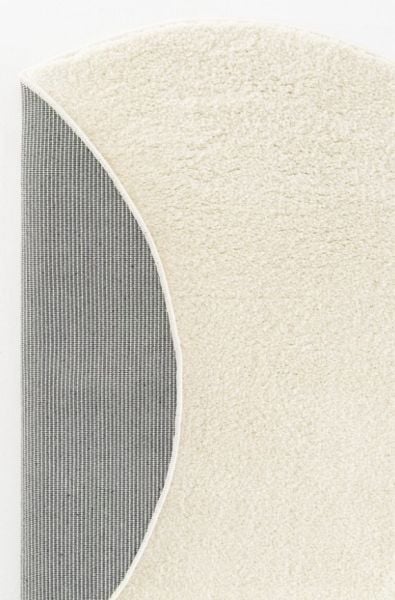 Eko Halı Lotto LT Plain White Yumuşak Dokulu Modern Hav Vermez Yuvarlak Shaggy Halı