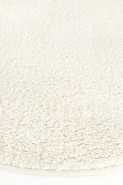 Eko Halı Lotto LT Plain White Yumuşak Dokulu Modern Hav Vermez Yuvarlak Shaggy Halı