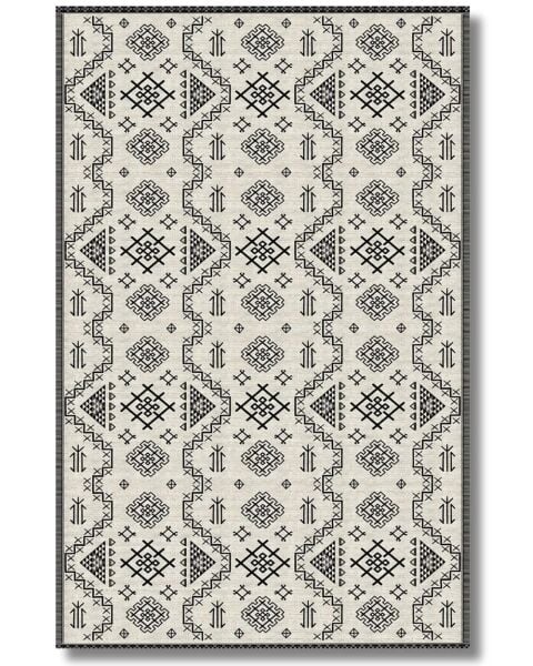 Drom Pamuk Dokuma Taban Makinede Yıkanabilen Kilim Kaymaz Şönil Nordic Modern Halı