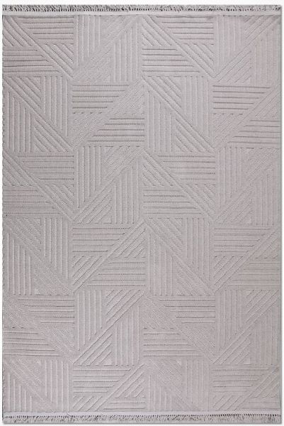 Crea Halı Tuana TY04K Gri Kabartmalı Modern Salon Halısı Mutfak Halısı Dekoratif Koridor Halısı My Crea Home